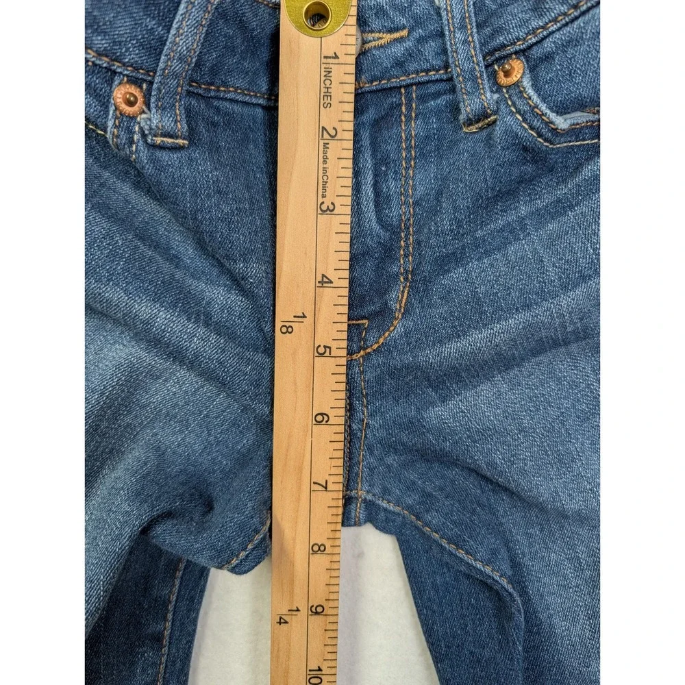 Aeropostale‎ Womens Bermuda Shorts Size 2 Distressed Cuffed Blue Denim